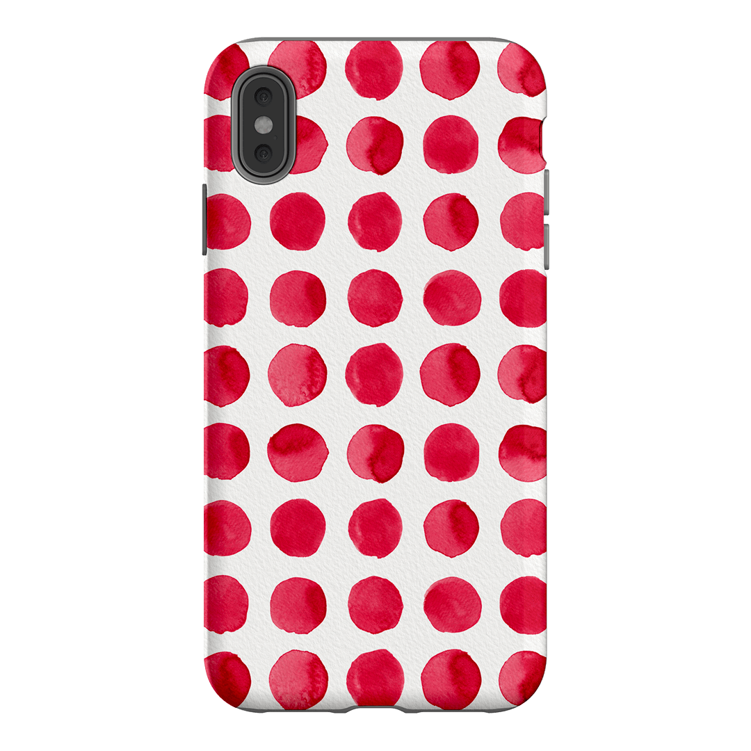 Spots in Red Printed Phone Cases by The Dairy - The Dairy
