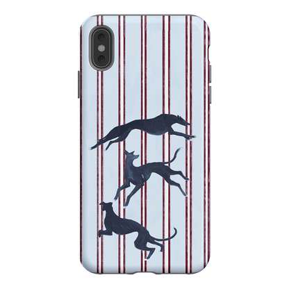 Stripey Hounds Printed Phone Cases iPhone XS Max / Armoured by Lisa Hu - The Dairy