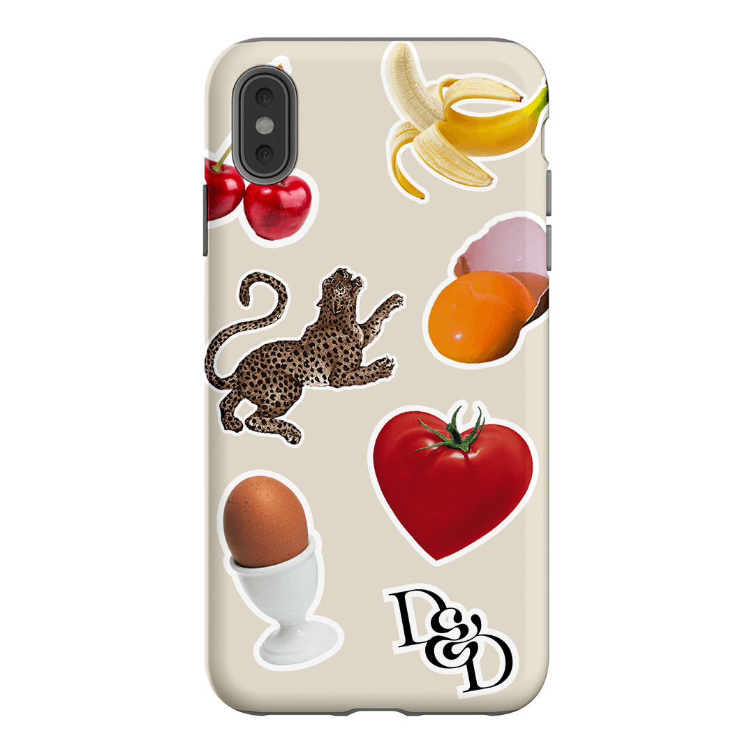 Sunday Stickers Cream Printed Phone Cases iPhone XS Max / Armoured by Desmond & Dempsey - The Dairy