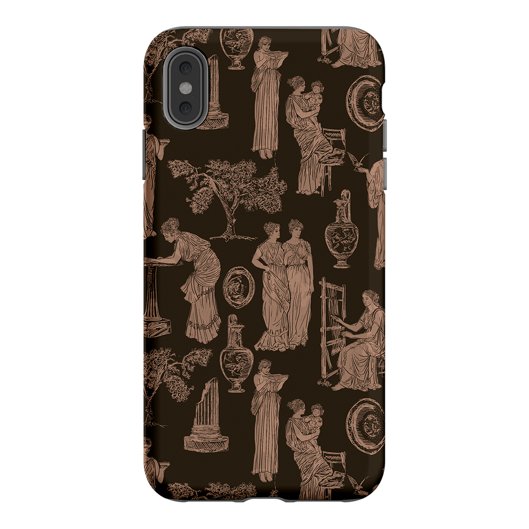 Symposium Burnt Umber Printed Phone Cases iPhone XS Max / Armoured by Veronica Tucker - The Dairy