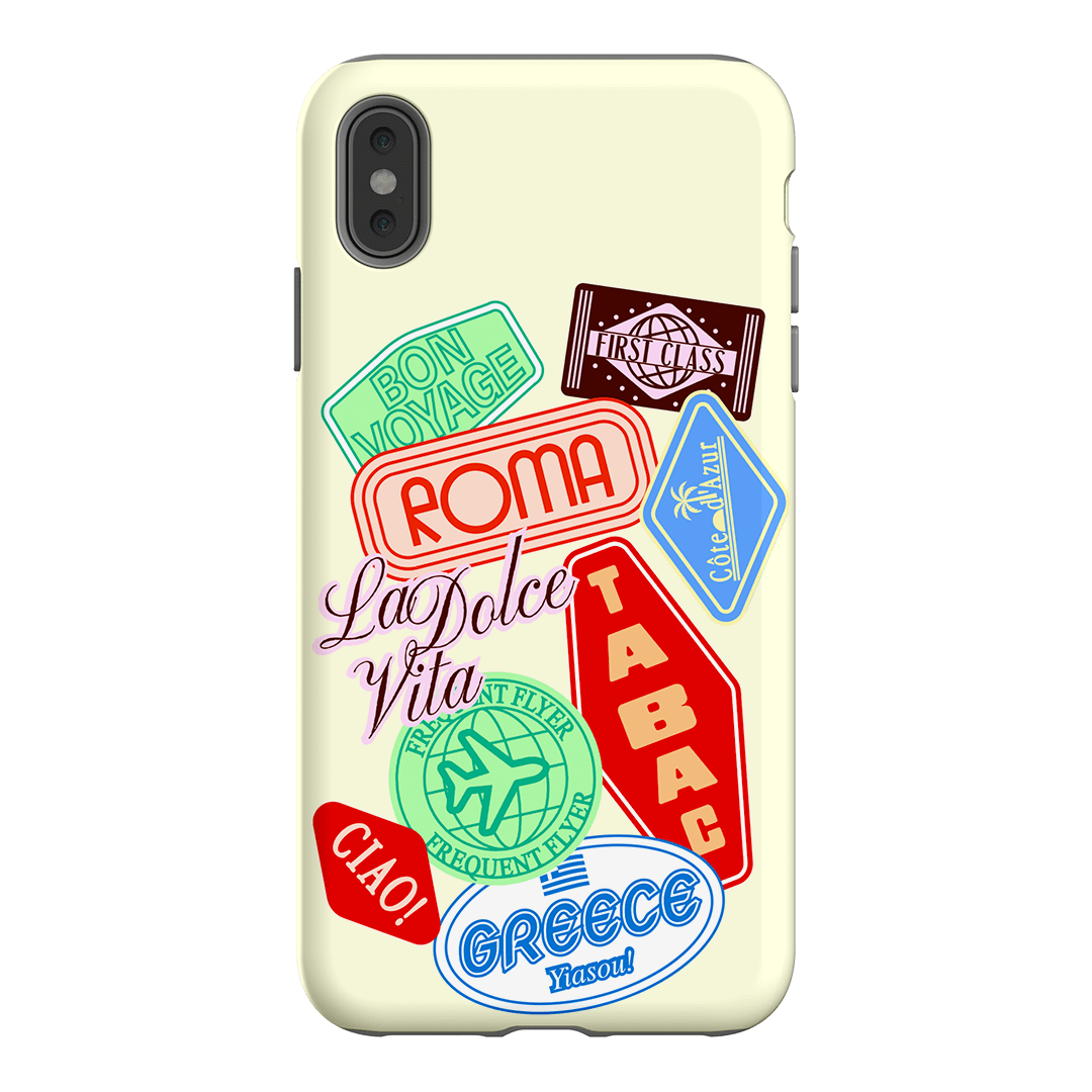 Well Travelled Printed Phone Cases iPhone XS Max / Armoured by The Dairy - The Dairy