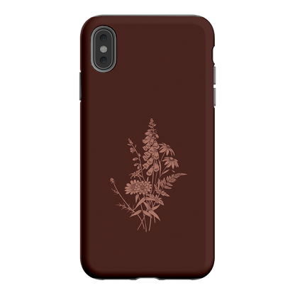 Wildflowers Mocha Printed Phone Cases iPhone XS Max / Armoured by Typoflora - The Dairy