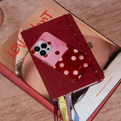 Cherry Polka Dot Printed Phone Cases iPhone 17 / Armoured by Jasmine Dowling - The Dairy
