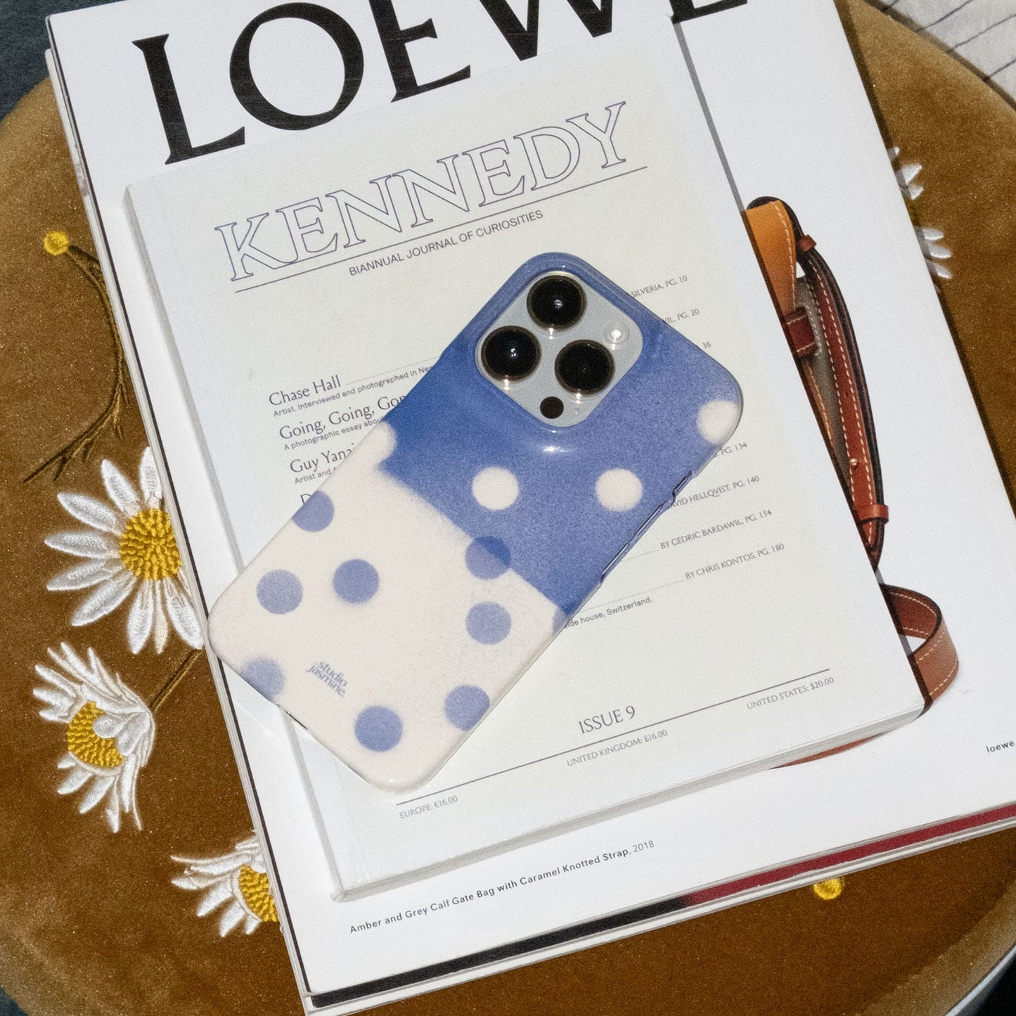 Bleu Polka Dot Printed Phone Cases by Jasmine Dowling - The Dairy