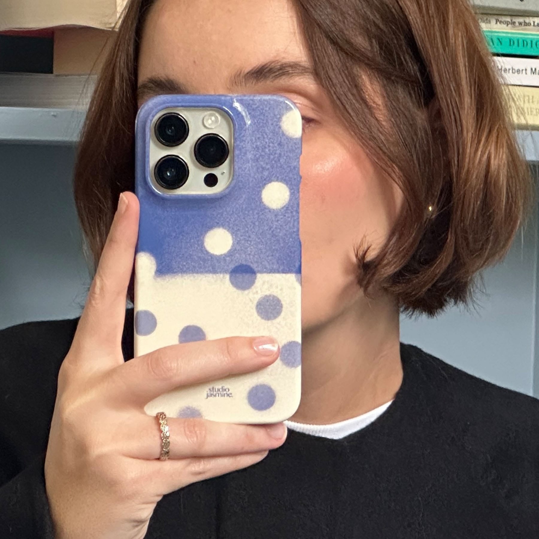 Bleu Polka Dot Printed Phone Cases by Jasmine Dowling - The Dairy