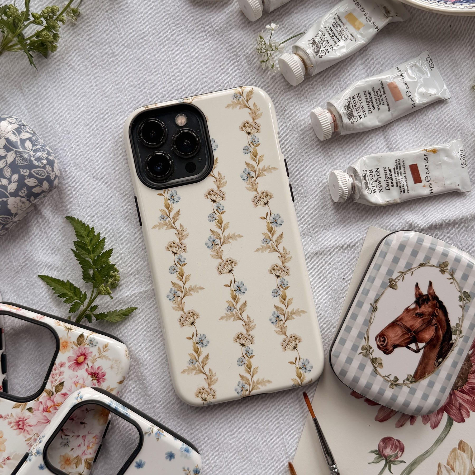 Wildflower Vine Printed Phone Cases by Kasiags Art - The Dairy