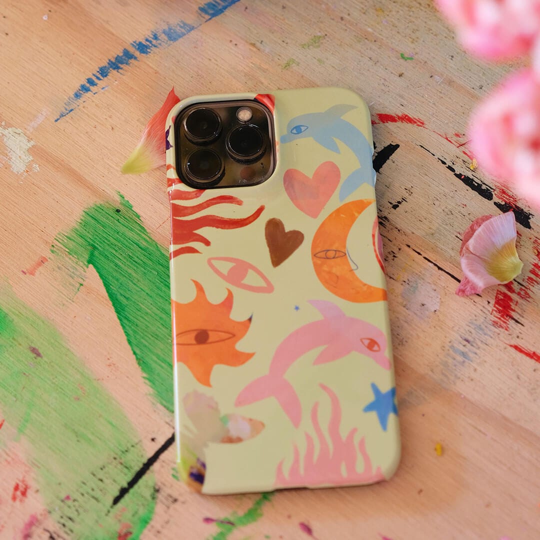 Tattoos Green Printed Phone Cases by Kate Eliza - The Dairy