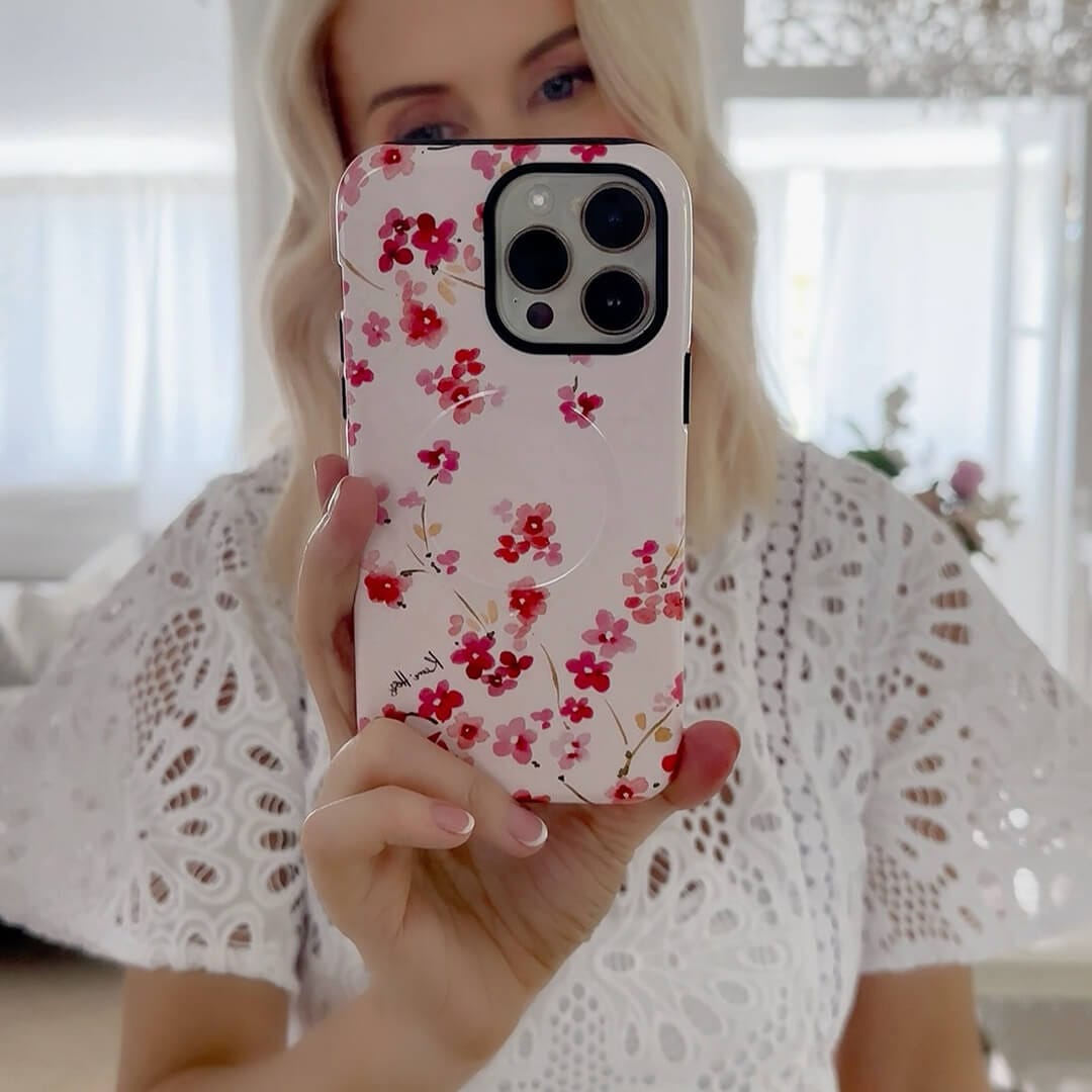 Cherry Blossom Printed Phone Cases by Kerrie Hess - The Dairy