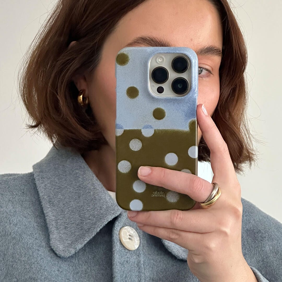 Lake Polka Dot Printed Phone Cases by Jasmine Dowling - The Dairy