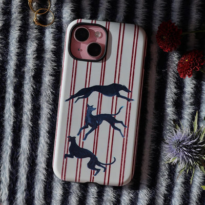 Stripey Hounds Printed Phone Cases iPhone 17 / Armoured by Lisa Hu - The Dairy
