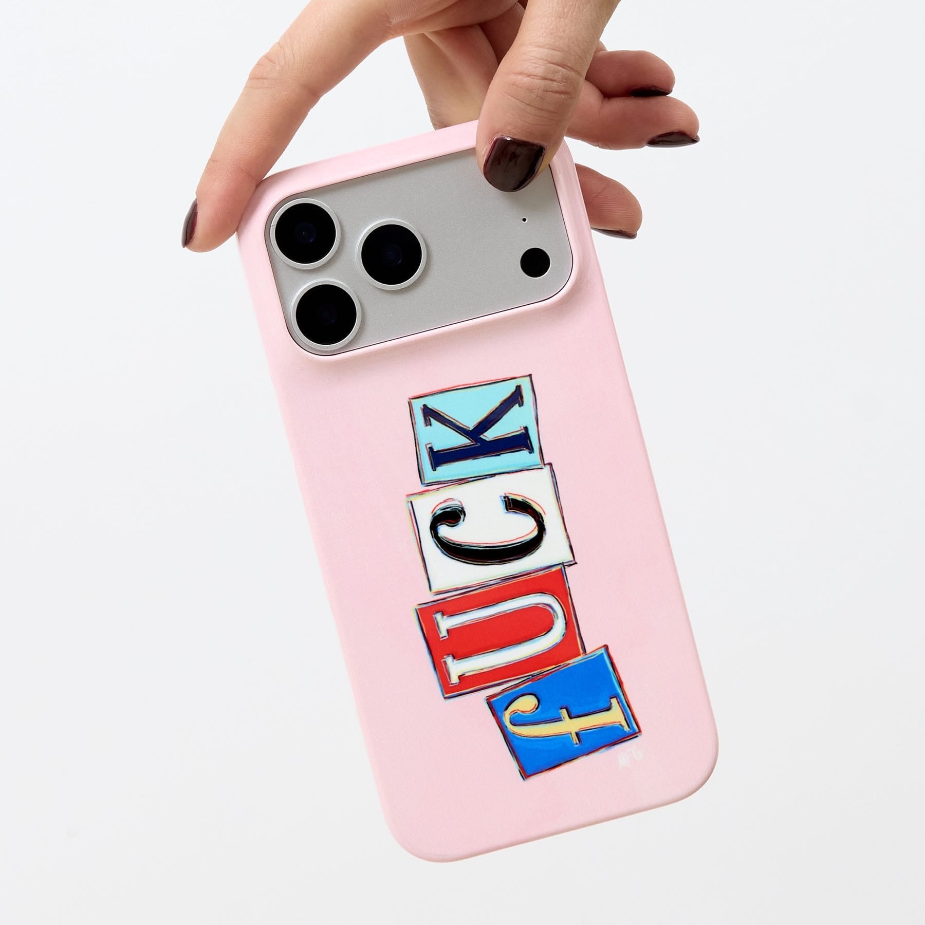 Lil Fcks Pink Printed Phone Cases by Margarbs Art - The Dairy