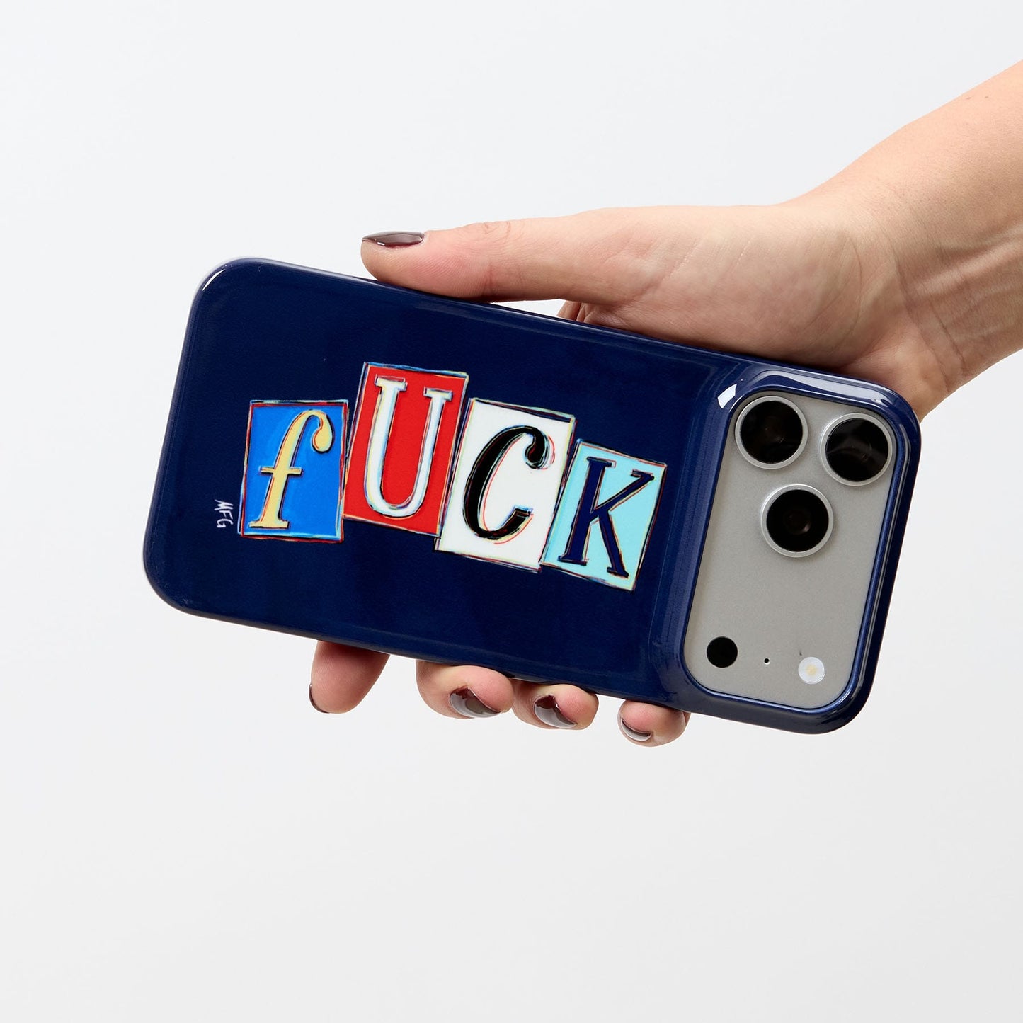 Lil Fcks Blue Printed Phone Cases by Margarbs Art - The Dairy