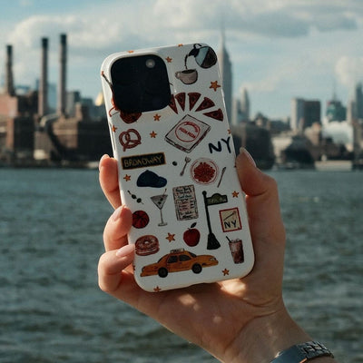 NYC White Printed Phone Cases iPhone 18 Pro / Armoured by BG. Studio - The Dairy