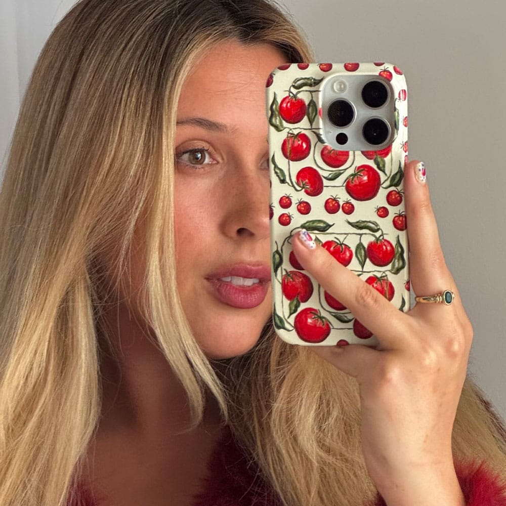 Red Tomatoes Printed Phone Cases by BG. Studio - The Dairy