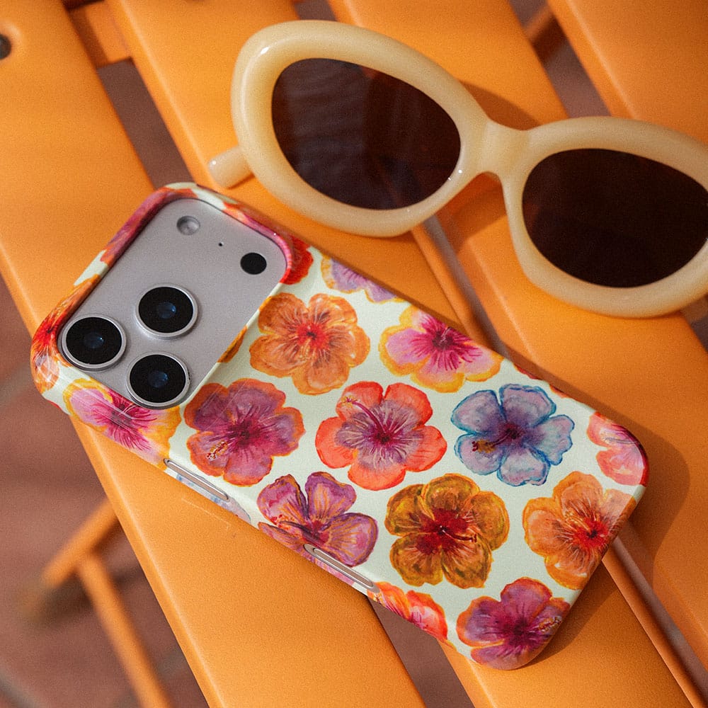 Hibiscus Holiday Sorbet Printed Phone Cases by BG. Studio - The Dairy