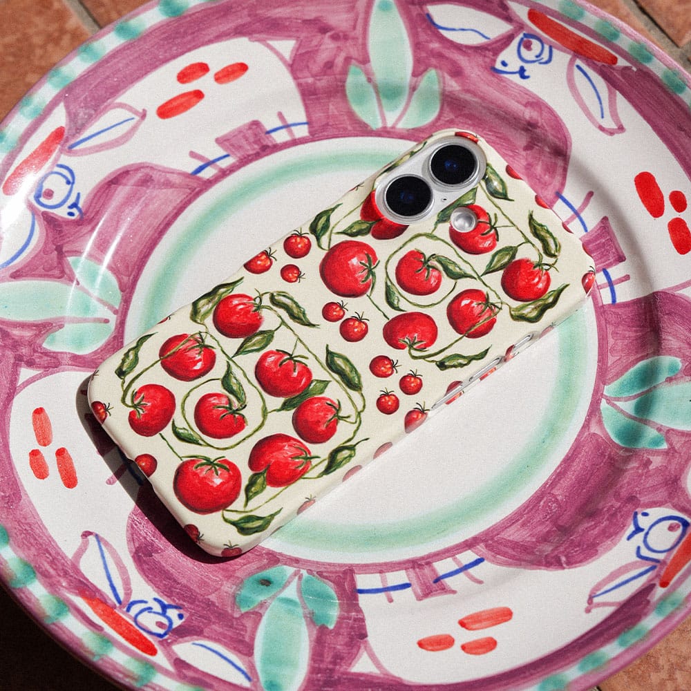 Red Tomatoes Printed Phone Cases by BG. Studio - The Dairy