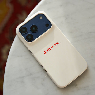 Don't CC Me Red Printed Phone Cases iPhone 17 / Armoured by The Dairy - The Dairy