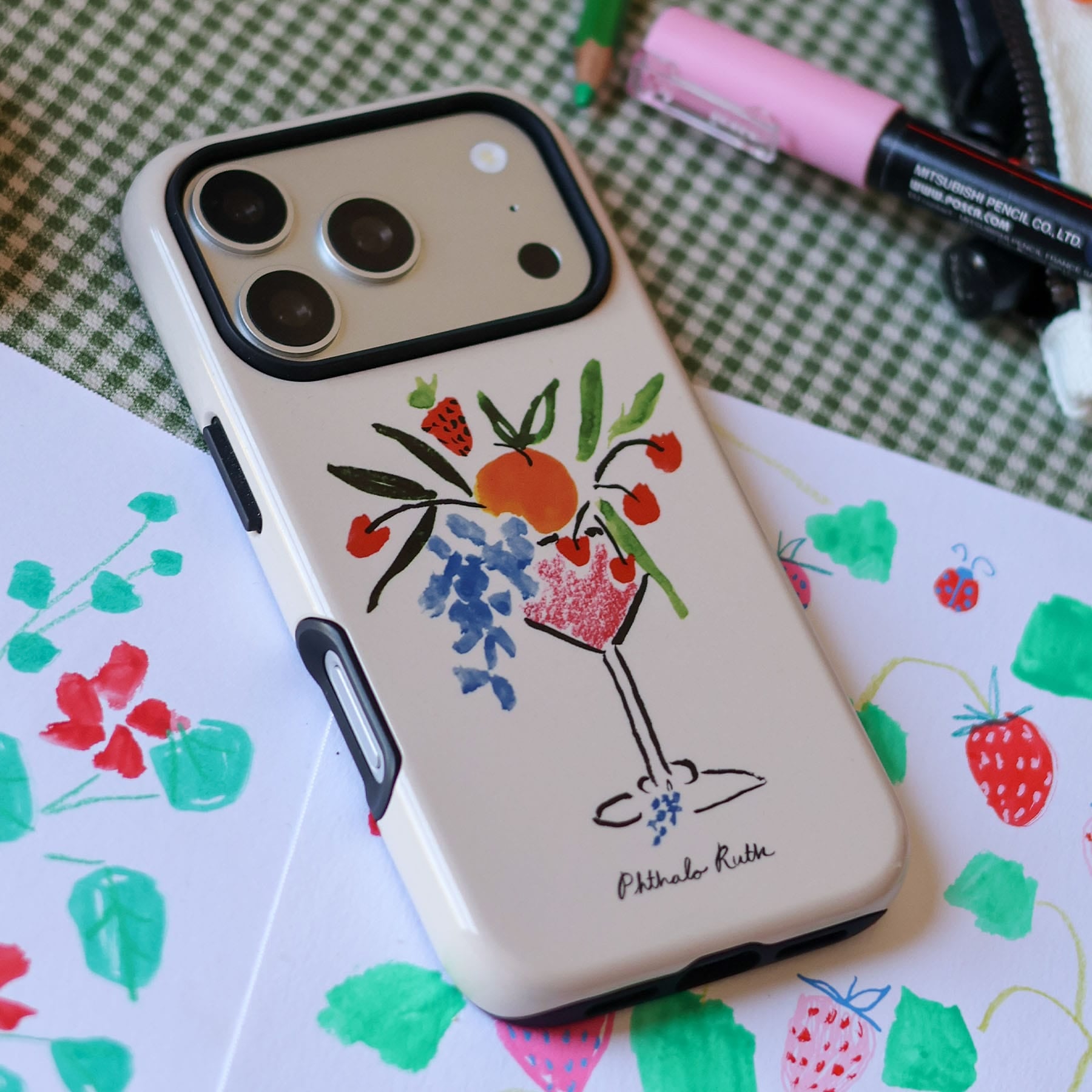 Abundance Martini Printed Phone Cases by Phthalo Ruth - The Dairy