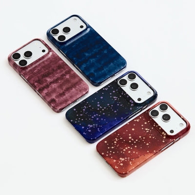 Spotty Navy Printed Phone Cases iPhone 18 Pro Max / Armoured by The Dairy - The Dairy