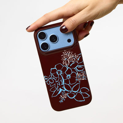 Mocha Posy Printed Phone Cases iPhone 18 Pro Max / Armoured by Typoflora - The Dairy
