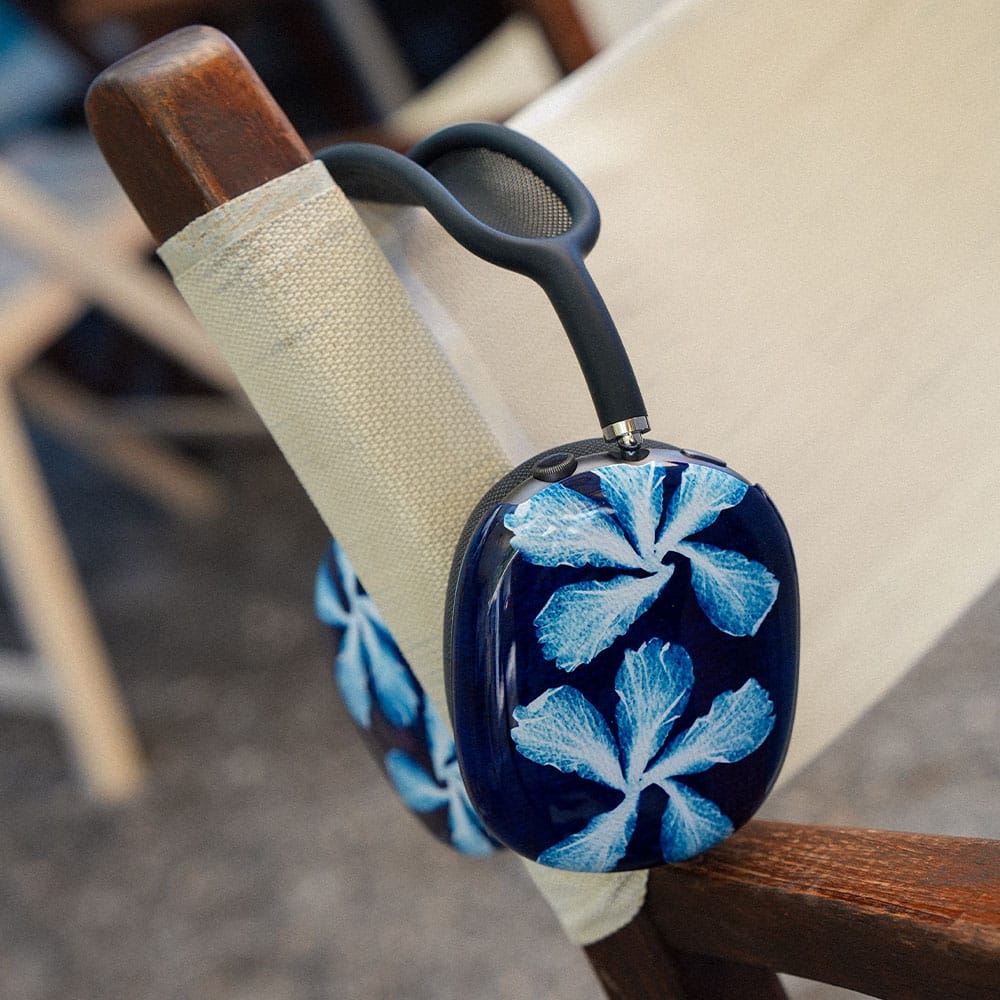 Hibiscus Cyanotype AirPods Max Case AirPods Max Case by Sally Hungerford - The Dairy