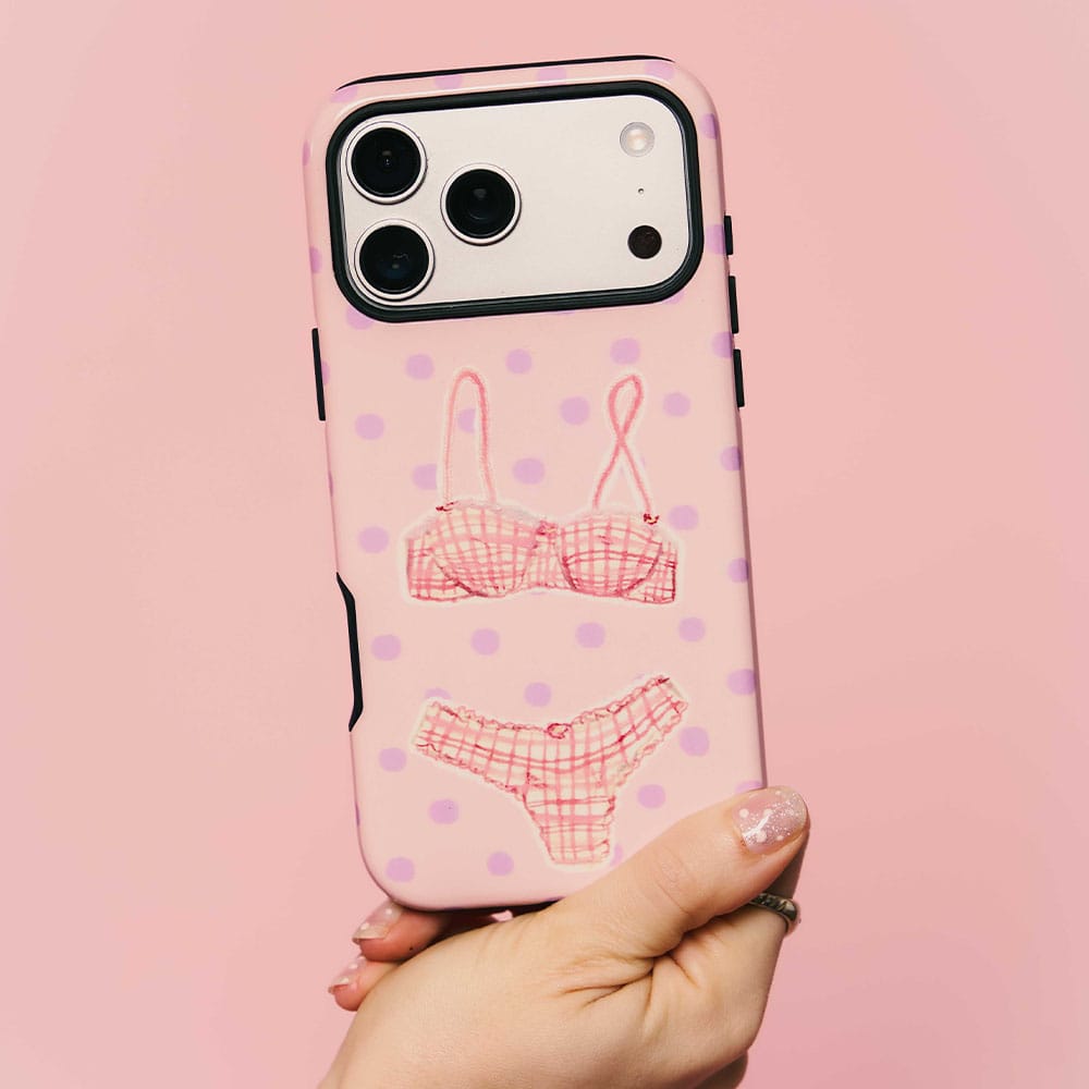 Vintage Gingham Printed Phone Cases by Kayla Carr - The Dairy