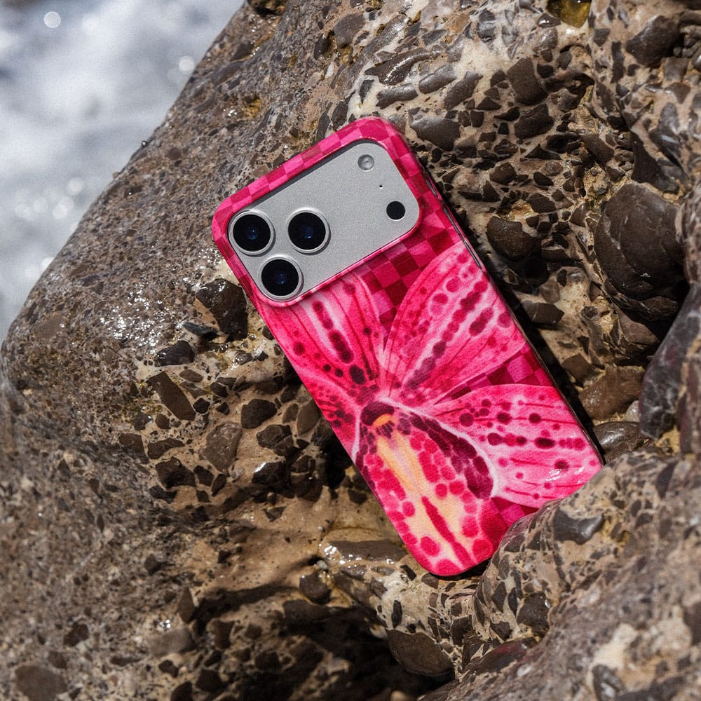 Check Orchid Printed Phone Cases by Sally Hungerford - The Dairy