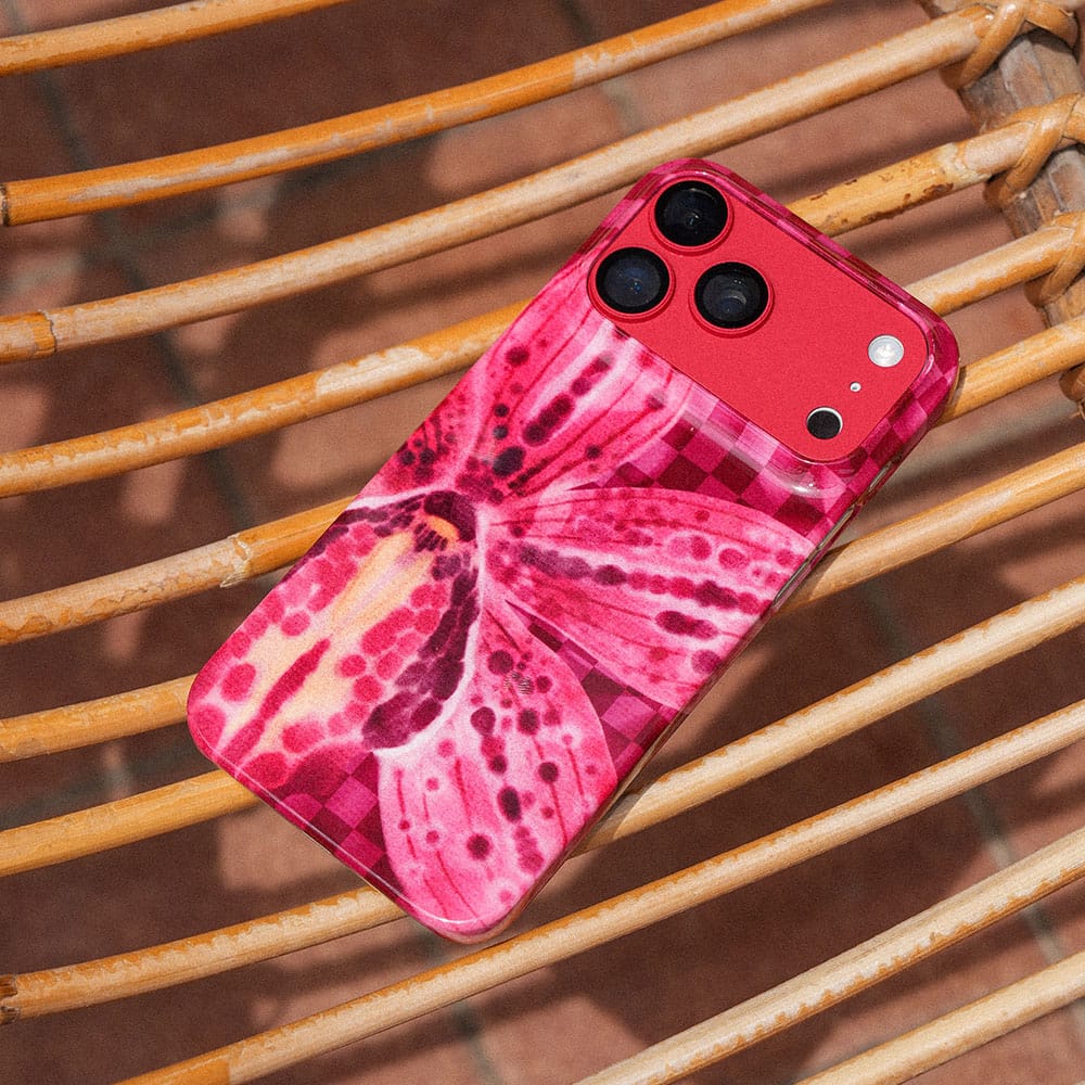 Check Orchid Printed Phone Cases by Sally Hungerford - The Dairy