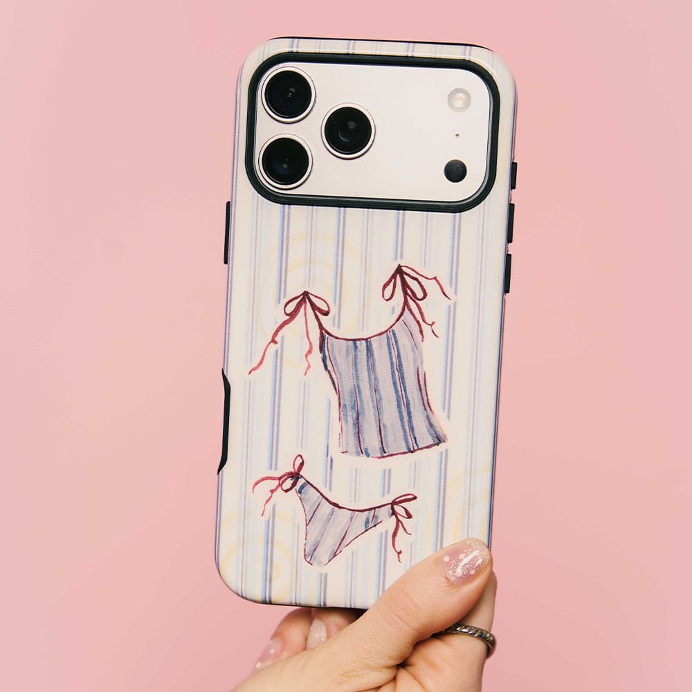 Stripe Tankini Printed Phone Cases by Kayla Carr - The Dairy