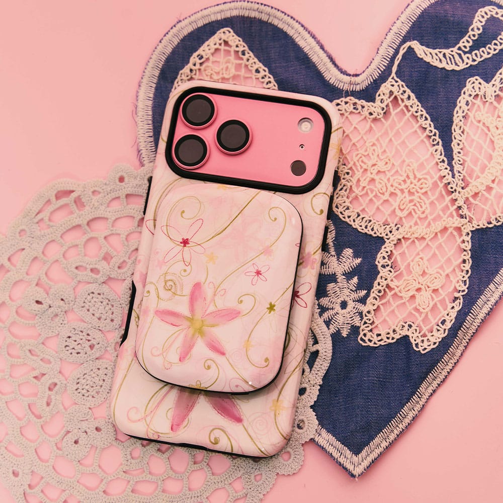 Swirl Pink ChargePod MagSafe Power Bank ChargerPod by Kayla Carr - The Dairy