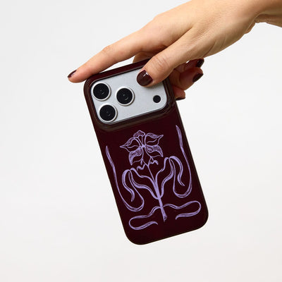 Growth Burgundy Printed Phone Cases by The Dairy - The Dairy