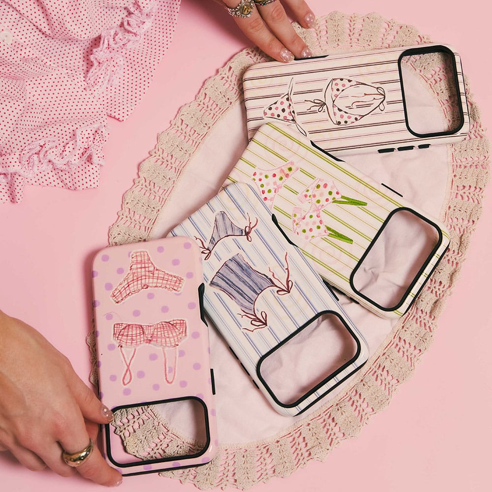 Vintage Gingham Printed Phone Cases by Kayla Carr - The Dairy