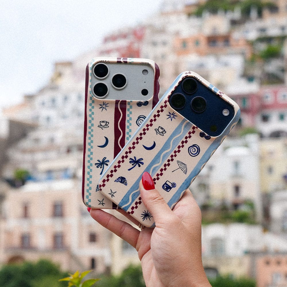 Summer Snacks Burgundy Printed Phone Cases by Charlie Taylor - The Dairy