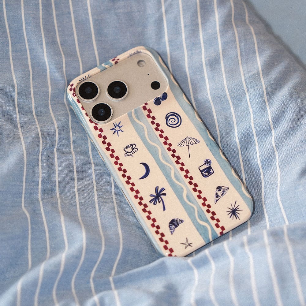 Summer Snacks Blue Printed Phone Cases by Charlie Taylor - The Dairy