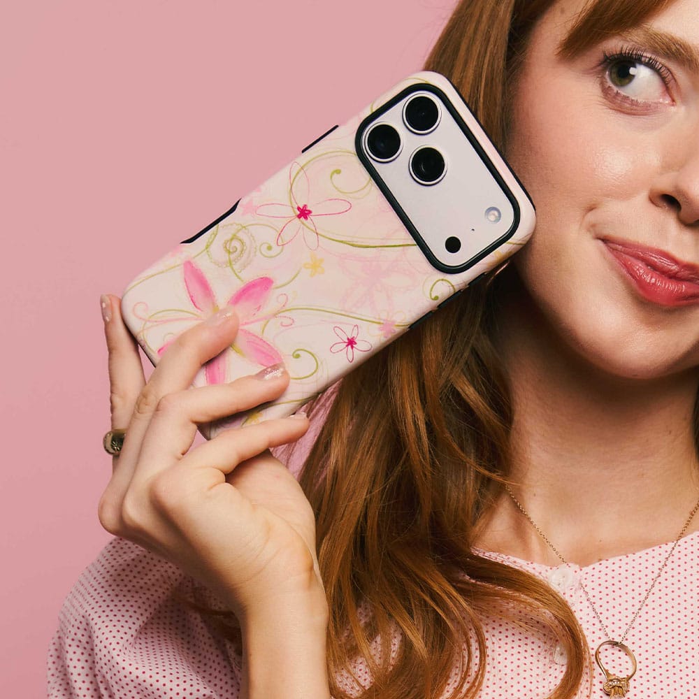 Swirl Pink Printed Phone Cases by Kayla Carr - The Dairy