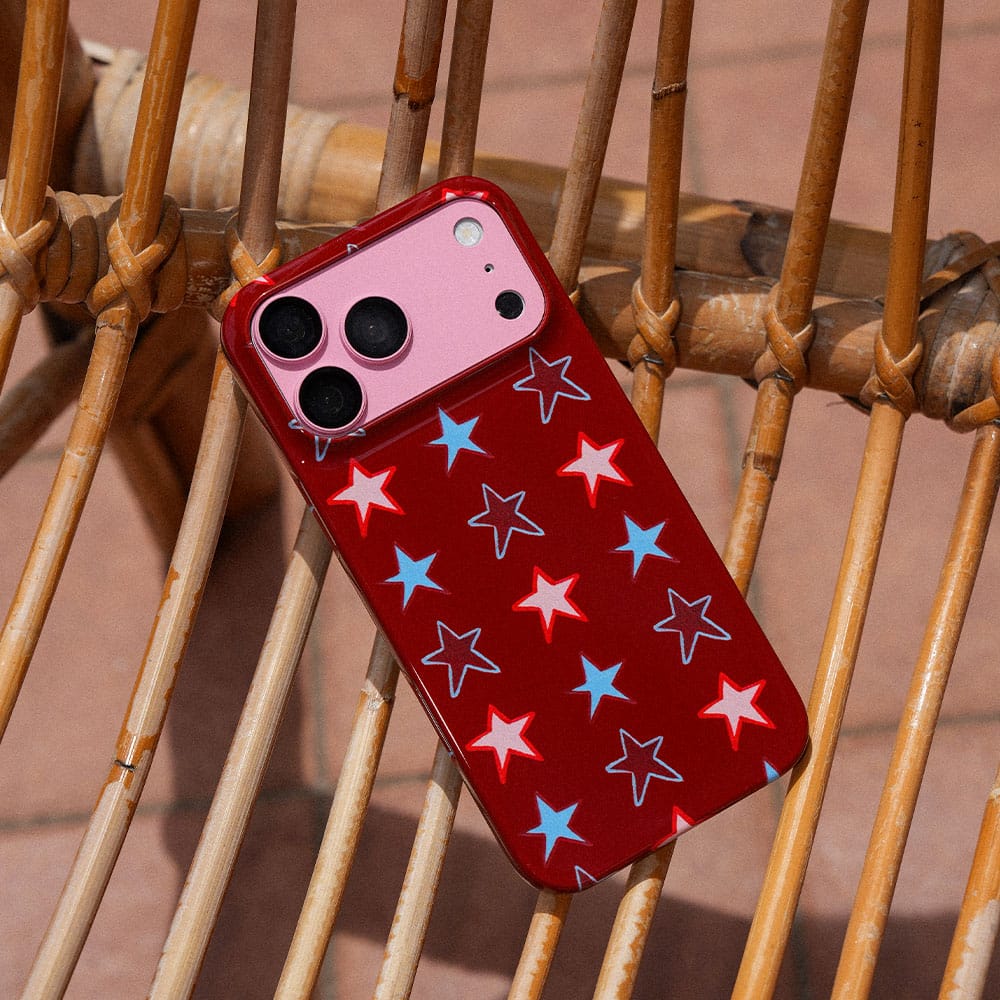 Lucky Stars Rouge Printed Phone Cases by BG. Studio - The Dairy