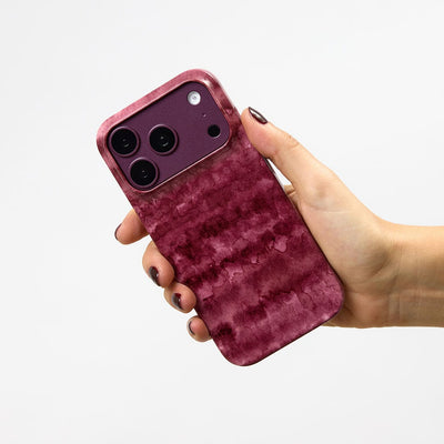 Watercolour Stripes Burgundy Printed Phone Cases iPhone 18 Pro Max / Armoured by The Dairy - The Dairy