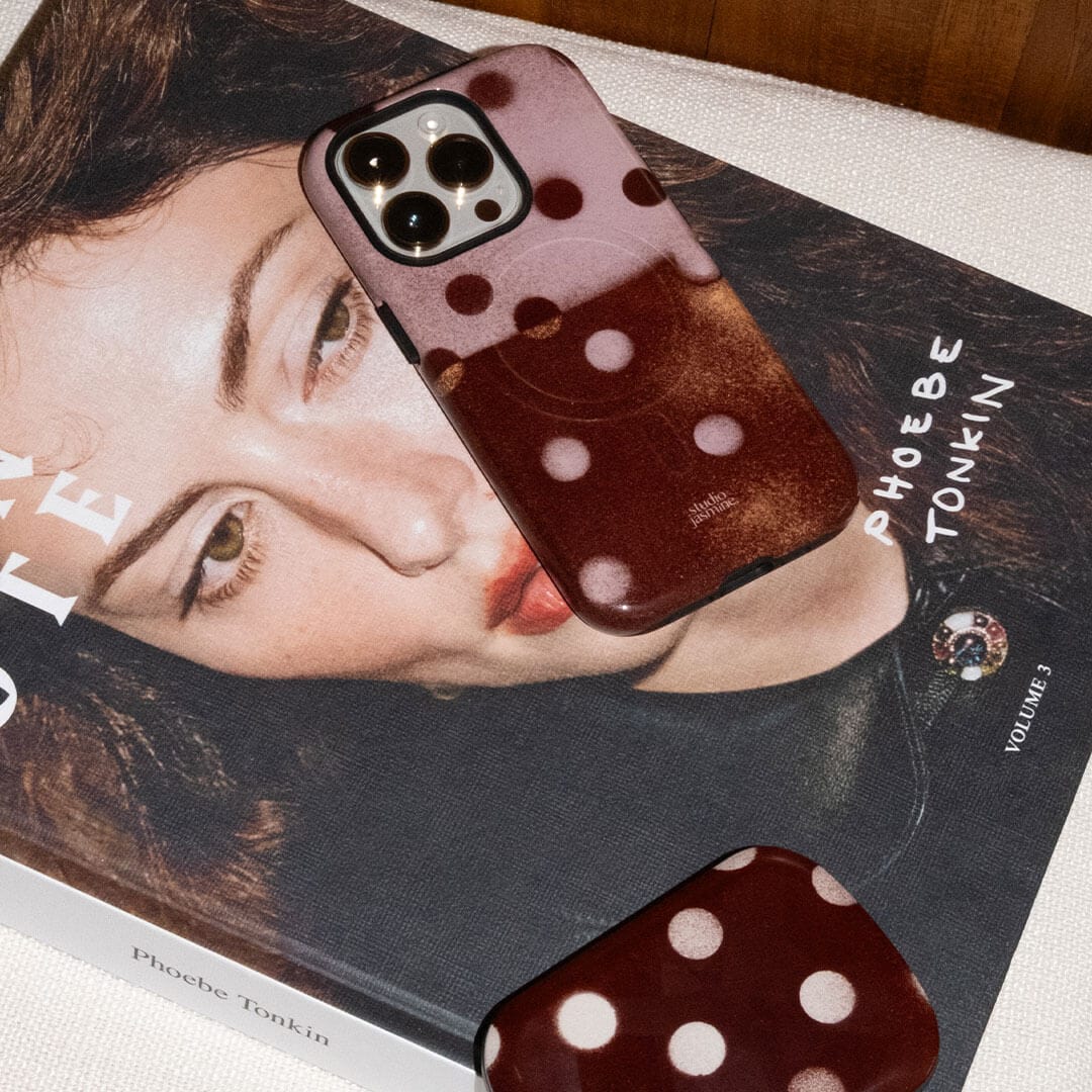 Rust Polka Dot Printed Phone Cases by Jasmine Dowling - The Dairy