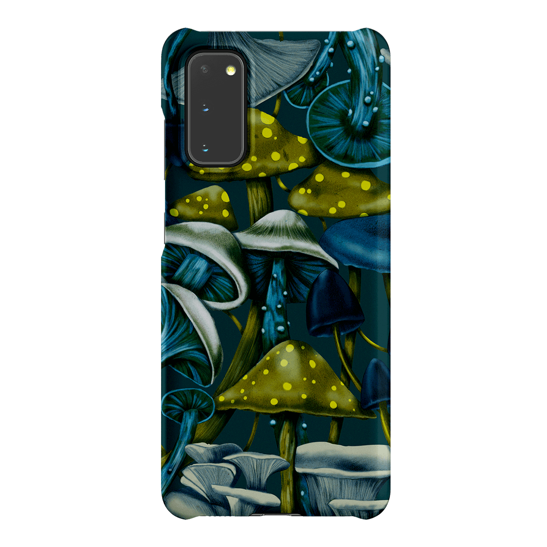 Shrooms Blue Printed Phone Cases Samsung Galaxy S20 / Snap by Kelly Thompson - The Dairy