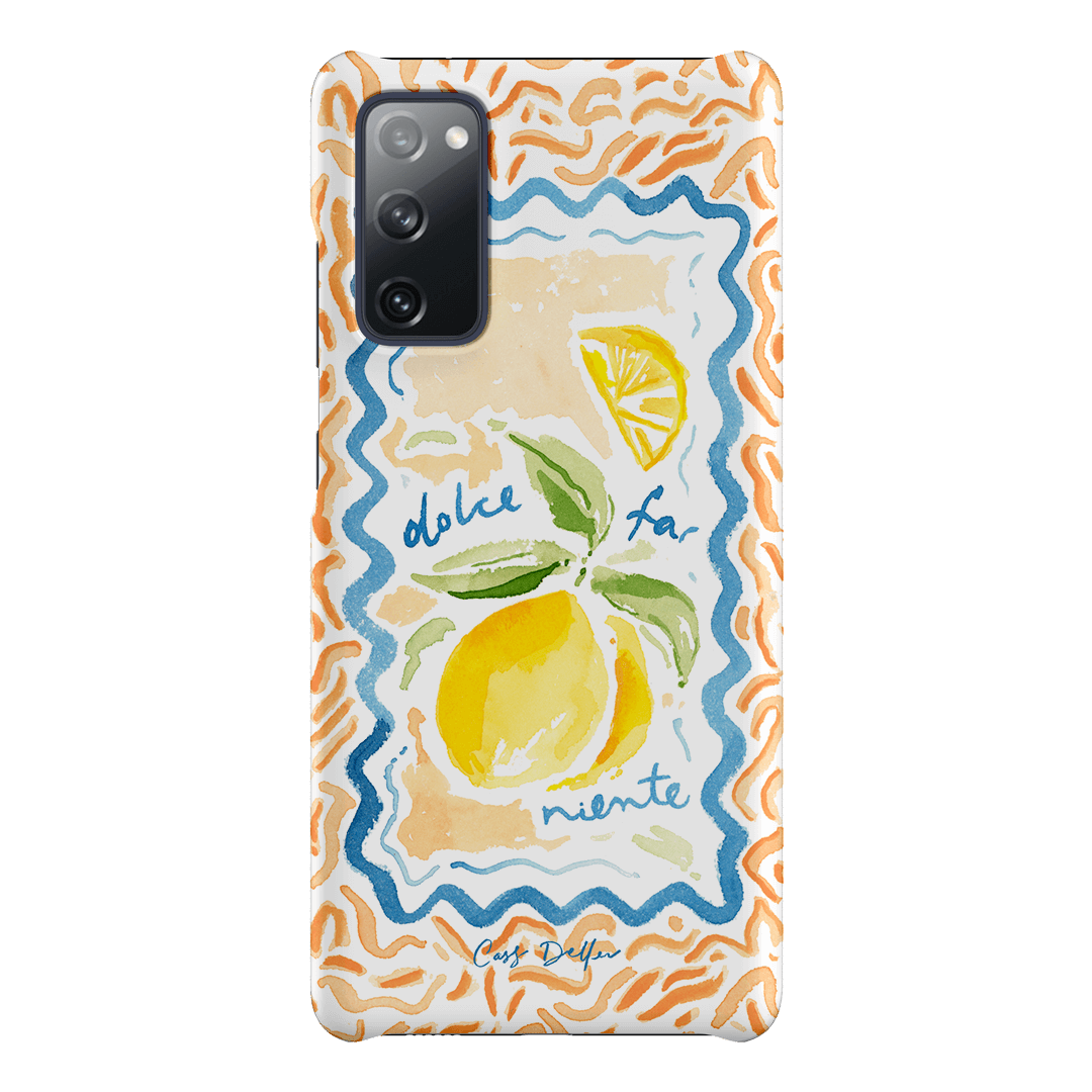 Dolce Far Niente Printed Phone Cases Samsung Galaxy S20 FE / Snap by Cass Deller - The Dairy