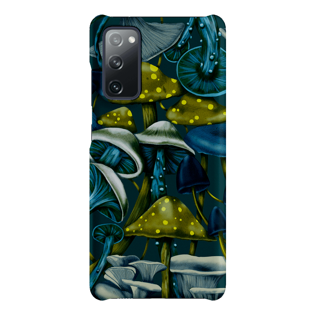 Shrooms Blue Printed Phone Cases Samsung Galaxy S20 FE / Snap by Kelly Thompson - The Dairy