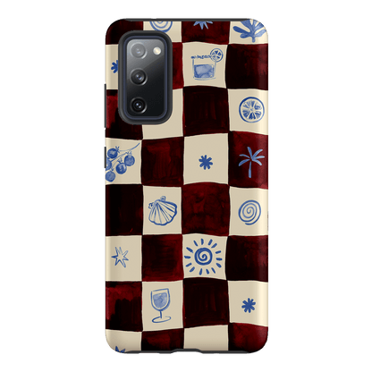Afternoon Mezze Maroon Printed Phone Cases Samsung Galaxy S20 FE / Armoured by Charlie Taylor - The Dairy