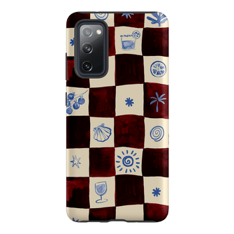 Afternoon Mezze Maroon Printed Phone Cases Samsung Galaxy S20 FE / Armoured by Charlie Taylor - The Dairy