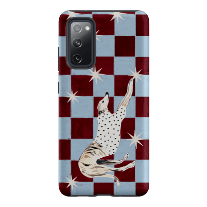 Check Greyhound Blue Printed Phone Cases Samsung Galaxy S20 FE / Armoured by Lisa Hu - The Dairy