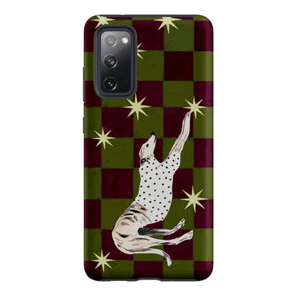 Check Greyhound Green Printed Phone Cases Samsung Galaxy S20 FE / Armoured by Lisa Hu - The Dairy