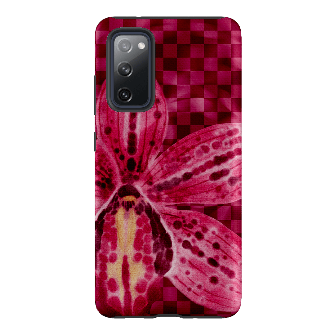 Check Orchid Printed Phone Cases Samsung Galaxy S20 FE / Armoured by Sally Hungerford - The Dairy