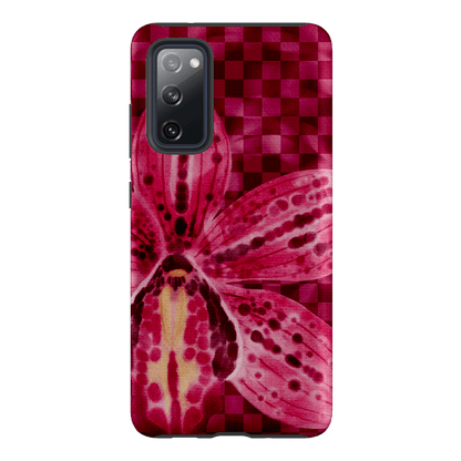 Check Orchid Printed Phone Cases Samsung Galaxy S20 FE / Armoured by Sally Hungerford - The Dairy