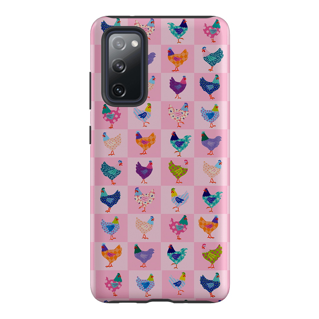 Checkered Chickens Printed Phone Cases Samsung Galaxy S20 FE / Armoured by Kayla Henley - The Dairy