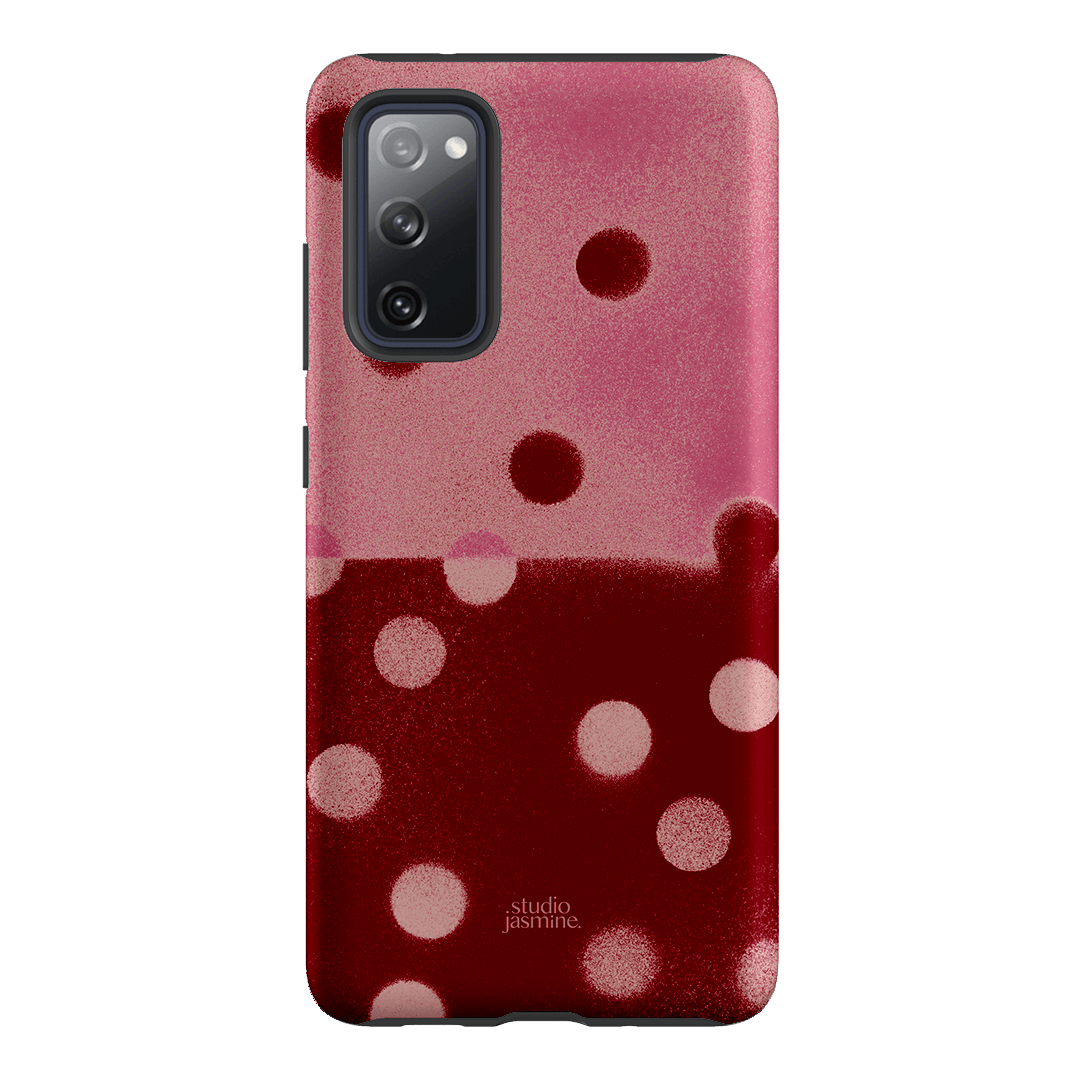 Cherry Polka Dot Printed Phone Cases Samsung Galaxy S20 FE / Armoured by Jasmine Dowling - The Dairy