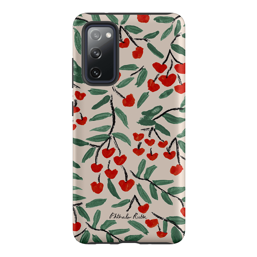 Cherry Love Printed Phone Cases Samsung Galaxy S20 FE / Armoured by Phthalo Ruth - The Dairy